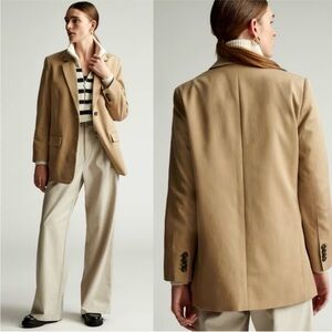 Everlane The Oversized Blazer in Buttersmooth Tencel Women’s Size 16 Ash Brown